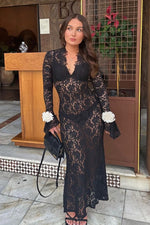 Load image into Gallery viewer, The Lace Dress - Black
